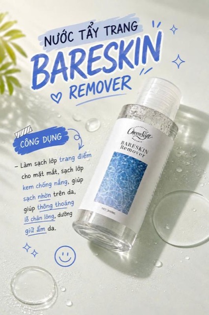Nước tẩy trang Bareskin Remover
